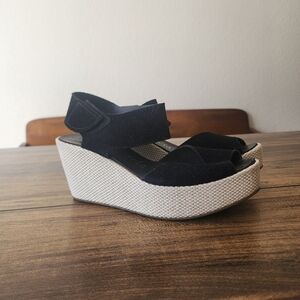 Pedro García Denia crisscross suede platform sandal 39 9 Shoes Wedge